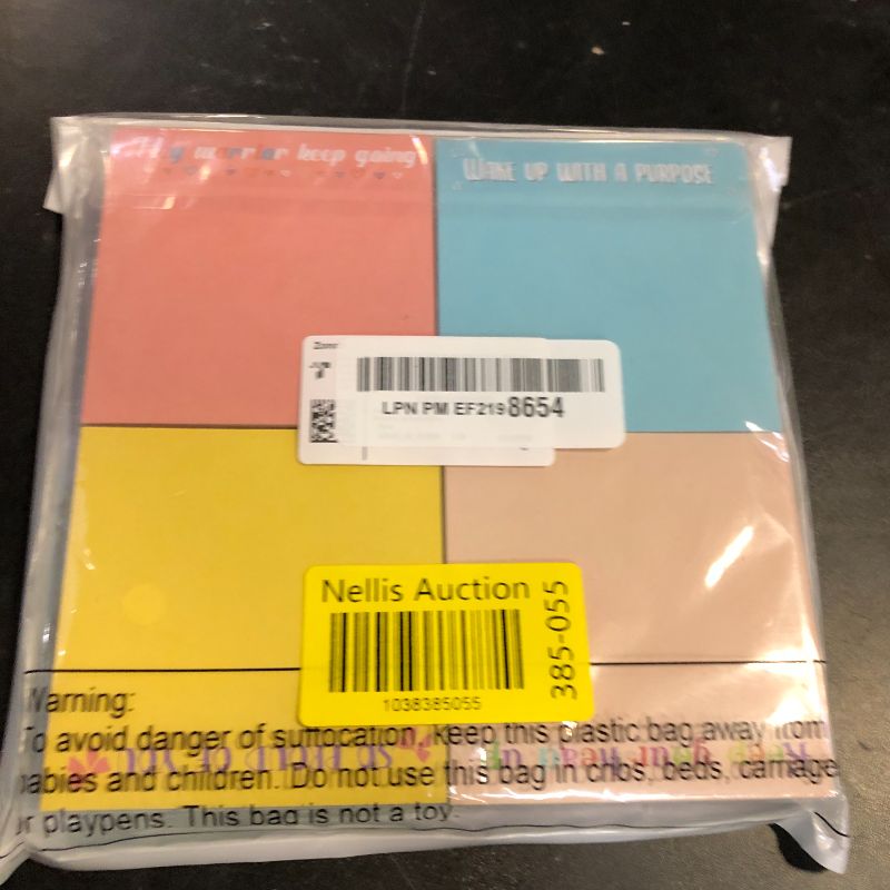 Photo 1 of Zonon 12 Pieces Inspirational Sticky Notes 3 x 3 Inch Motivational Fun Notepads Positive Gifts for Teacher Nurse Coworkers Work Studying Supplies (Simple Style)