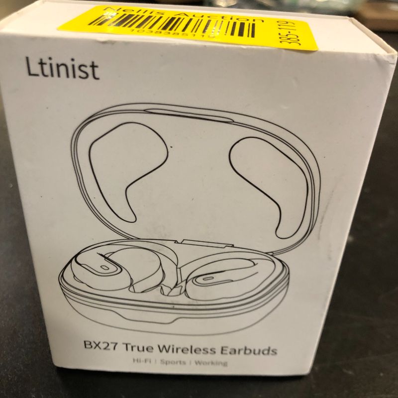 Photo 1 of Wireless Earbud, 75H Bluetooth 5.4 Headphones Sport IP7 Waterproof, Running Wireless Earphones with ENC Noise Canceling Mic, 3D Bass Over Ear bud with Earhooks for Android, iOS, Workout, Gym, Rosegold