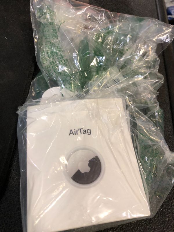Photo 1 of Apple AirTag. Keep Track of and find Your Keys, Wallet, Luggage, Backpack, and More. Simple one-tap Set up with iPhone or iPad