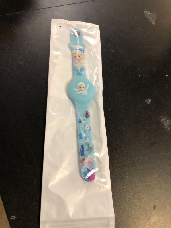Photo 1 of Waterproof Airtag Bracelet for Kids, Cute Princess Silicone Air Tag Holder Hidden Design, Light Weight Compatible with Apple AirTag Wristband for Child, Blue