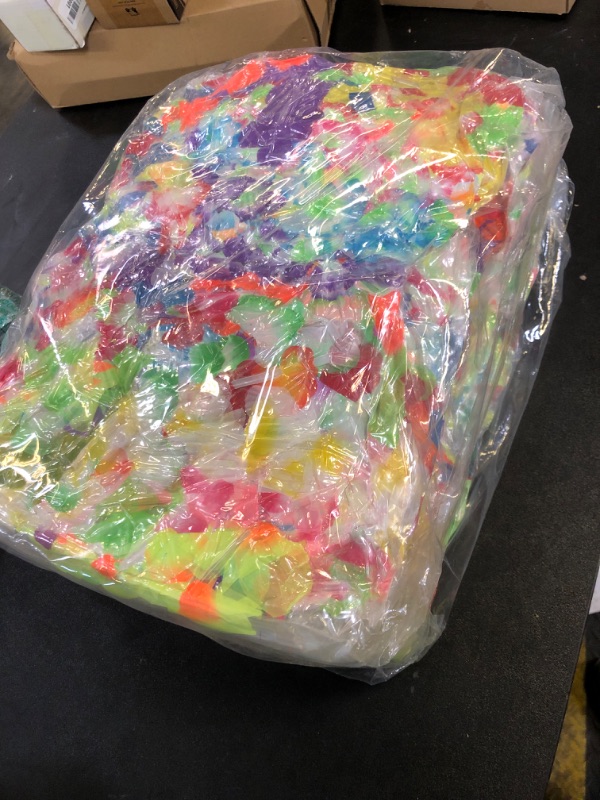 Photo 1 of Fovths 500 Pieces Hawaiian Leis Necklace Colorful Tropical Flower Garland Hawaiian Leis Bulk Thickened Hawaiian Flower Wreaths for Hawaiian Themed Party Beach Luau Party Supplies
