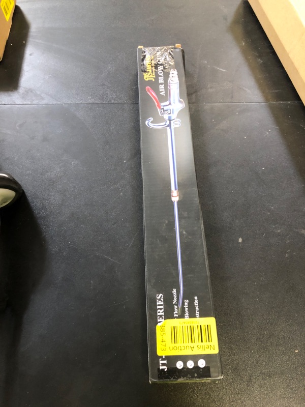 Photo 1 of High Volume Powerful Industrial Air Blow Gun, 17-26 Inch Extensible Stainless Steel Air Flow Nozzle, Pneumatic Air Compressor Accessories Tool, Extended Dust Air Blower Gun with 360 Degree Swivel Hook
