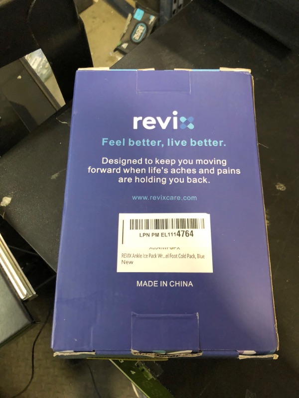 Photo 1 of REVIX Large Ankle Ice Pack for Foot Discomfort, Reusable Gel Cold Pack with Cold Compression Therapy, Full Coverage Ankle Ice Wrap for Post-Workout Recovery, Plantar Fasciitis
