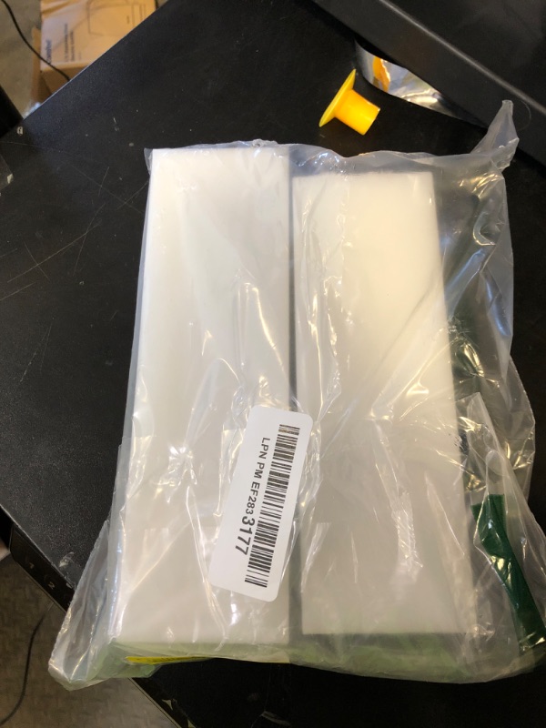 Photo 1 of MUKCHAP 2 Pack Nylon Tapping Block, 2.4 x 2.4 x 7.9 inch Nylon Blocks Plastic Rectangular Solid Bar for DIY Projects, Home Improvement, White