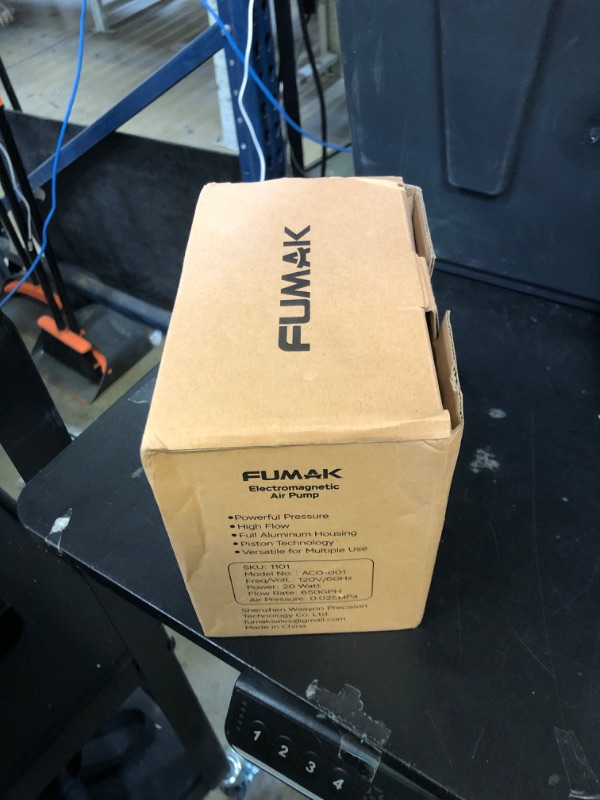 Photo 1 of FUMAK Aquarium Air Pump for Fish Tank, Fish Tank Air Pump Bubbler for Hydroponic, Pond Aerator, Commercial Air Pump (650GPH-20W)