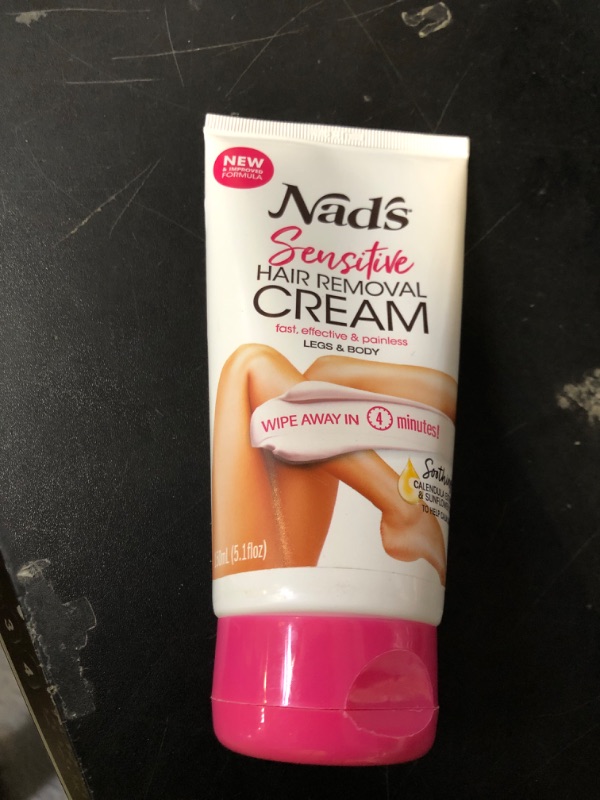Photo 1 of Nad's Hair Removal Cream for Women - Sensitive Depilatory Cream for Body & Legs, 5.1 Oz