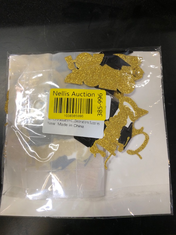 Photo 1 of 48 PCS Graduation Cupcake Toppers 2025, 6 Style Black and Gold Graduation Cake Toppers, Glitter Design Class of 2025 Toppers Grad Cupcake Picks, Disposable 2025 Graduation Decorations