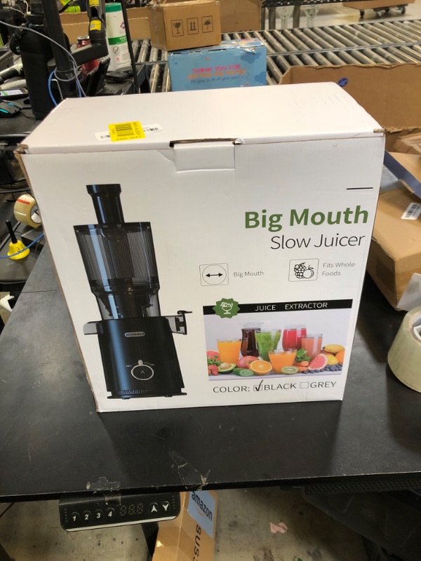 Photo 1 of Juicer Machines, ECOSELF 4.35" Large Feed Chute for Family Needs, Professional Cold Press Juicer For Whole Fruits & Vegetables, Self Feeding Effortless for Batch Juicing, Easy to Clean