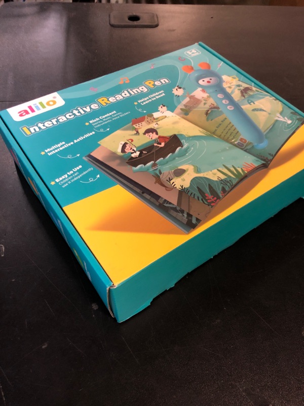Photo 1 of alilo Talking Pen Books Sets for Toddlers 2-6, Kids Learning Electronic Toys, Early Educational Gifts for Boys Girls, with 3 Interactive Audio Sound Books, 100 Talking Flash Cards, Alphabet