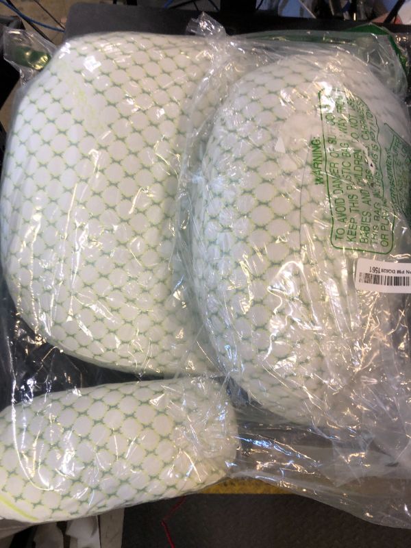 Photo 1 of Oternal Pregnancy Pillow for Pregnant Women – Comfortable Maternity Pillow for Side Sleepers, Supports Back, Belly, HIPS, and Legs, with Removable & Adjustable Cover (Green, Plus)