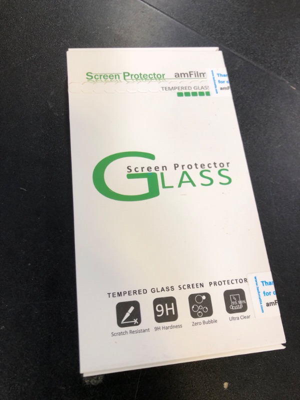 Photo 1 of amFilm Essential Screen Protector for iPhone 14 iPhone13 iPhone 13 Pro 6.1", Premium 9H+ Tempered Glass, Anti-Scratch, HD-Clear and Touch-Sensitive, Case Friendly, 2 Pack