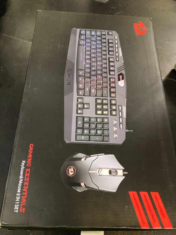Photo 1 of Redragon S101 Gaming Keyboard, M601 Mouse, RGB Backlit Gaming Keyboard, Programmable Backlit Mouse, Value Combo Set [New Version]