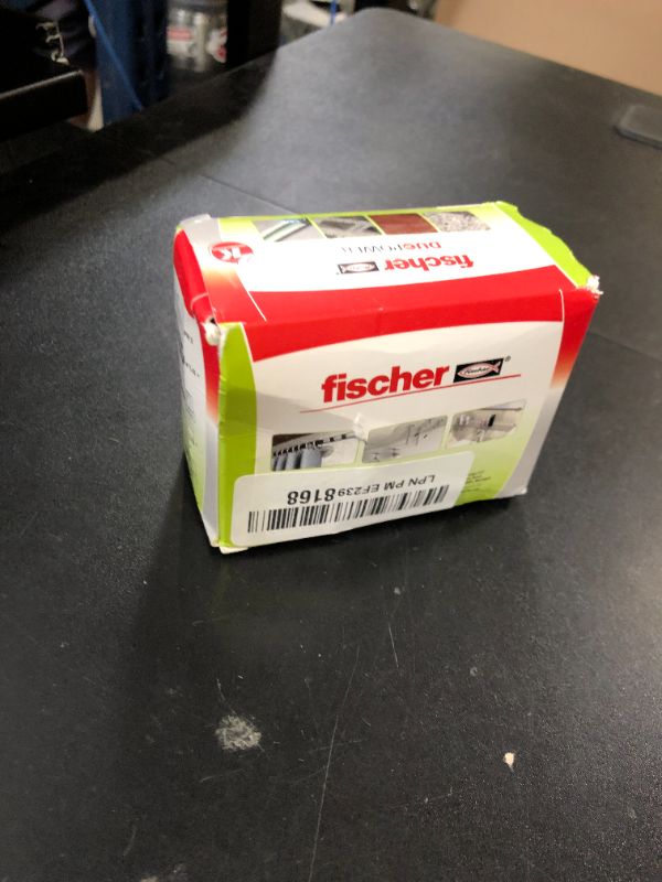 Photo 1 of fischer DuoPower 1/4" x 1-3/16", 100 Plugs Without Screws, Powerful Universal Plug with Intelligent 2-Component Technology for Fastenings in Concrete, Bricks, Drywall, Chipboard, etc