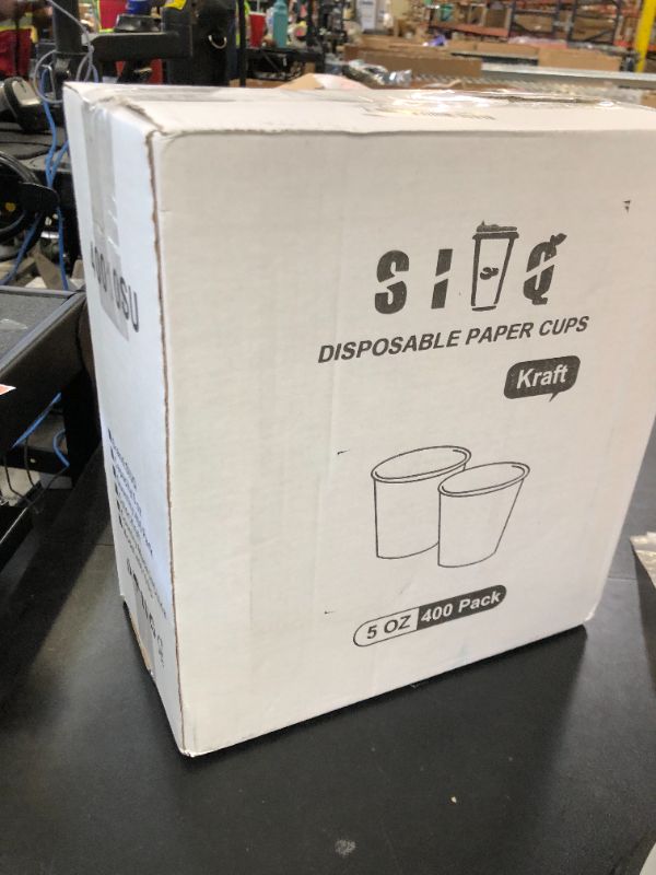 Photo 1 of SIUQ 400 Pack 5 oz Kraft Paper Cups, Disposable Bathroom Cups, Mini Mouthwash Cups, Hot/Cold Beverage Drinking Cup for Home, Store, Travel, Events (Brown)