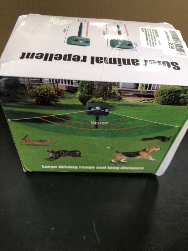 Photo 1 of Ultrasonic Deer Repellent Devices Squirrel Cat Repellent Outdoor, Waterproof Solar Animal Repellent with Motion Sensor Deterrent Light for Rabbit Dog Raccoon Coyote Skunk Rodent Possum Armadillo (4)