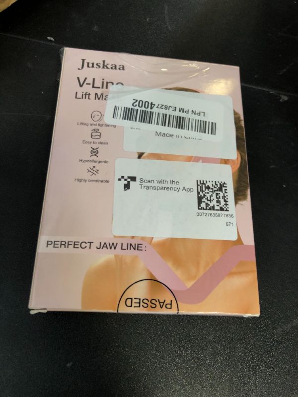 Photo 1 of Juskaa Reusable V Line Lifting Mask with Chin Strap for Sleeping,Face Lift Prevent Sagging, Jaw Exerciser,Black,M