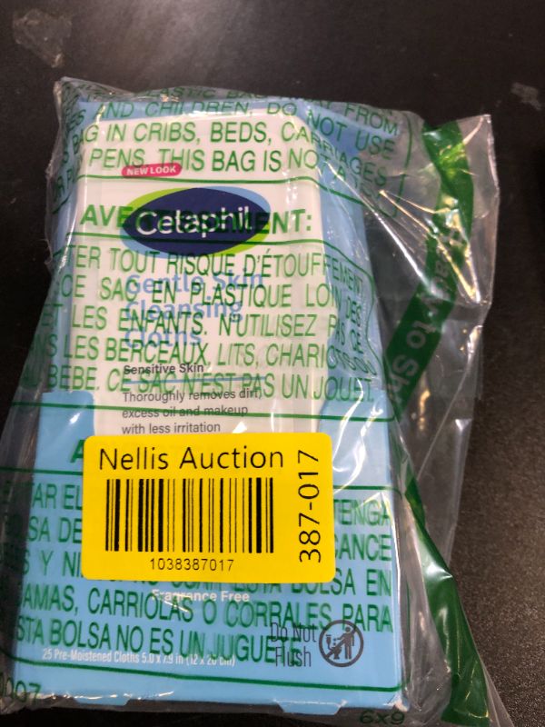 Photo 1 of Cetaphil Face and Body Wipes, Gentle Skin Cleansing Cloths, 25 Count (Pack of 3), for Dry, Sensitive Skin, Flip Top Closure, Great for the Gym, Travel, in the Car, Hypoallergenic, Fragrance Free