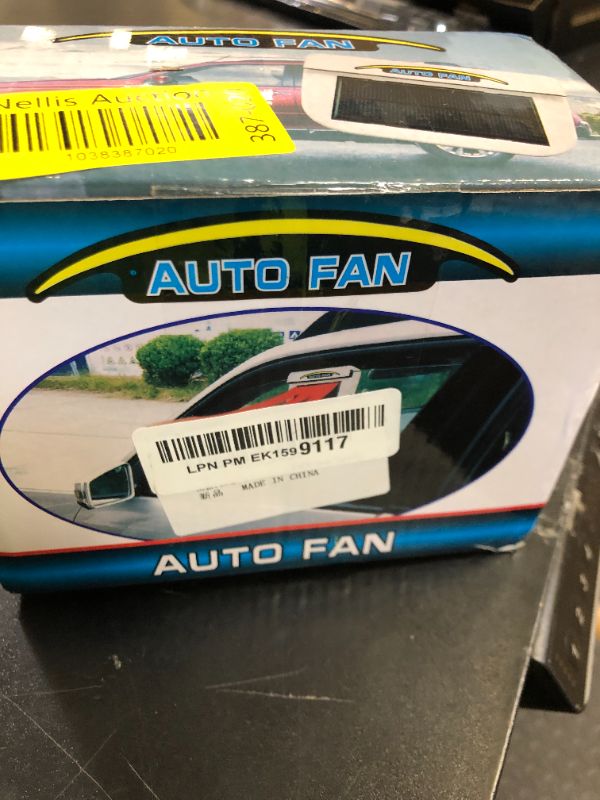 Photo 1 of Solar Power Car Auto Air Vent Cool Fan Cooler Ventilation System Radiator Fan Exhaust Heat Fan Automobile Fan with Rubber (Style-B)
