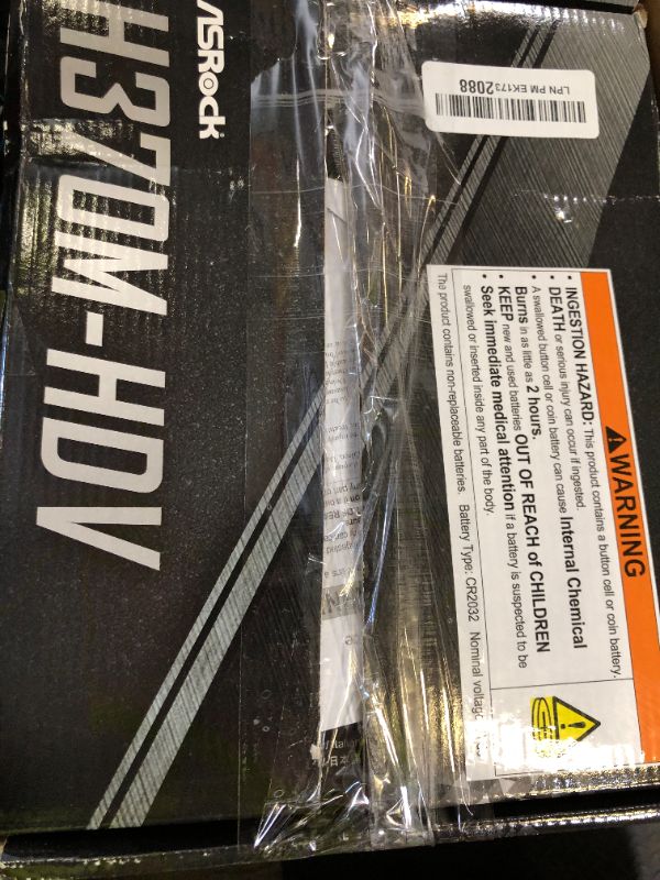 Photo 1 of ASRock H370M-HDV LGA1151/ Intel H370/ DDR4/ SATA3&USB3.2/ Micro ATX Motherboard