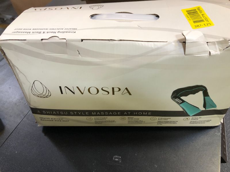 Photo 1 of InvoSpa Shiatsu Neck and Back Massager with Heat - Deep Kneading Pillow for Massage - Electric Full Body Massager