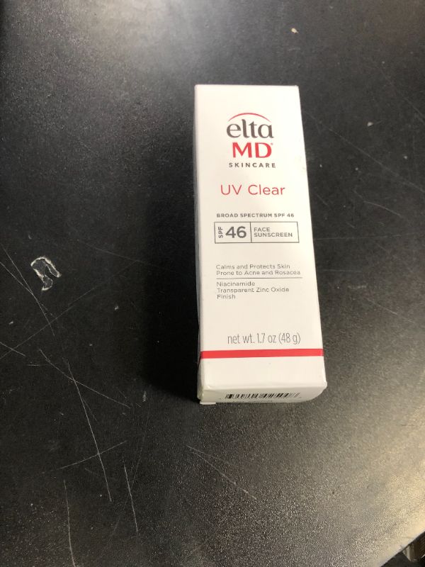 Photo 1 of EltaMD UV Clear Face Sunscreen SPF 46, Oil Free for Face with Zinc Oxide, Dermatologist Recommended Sunscreen Lotion, For Acne-Prone Sensitive Skin, 1.7 oz Pump