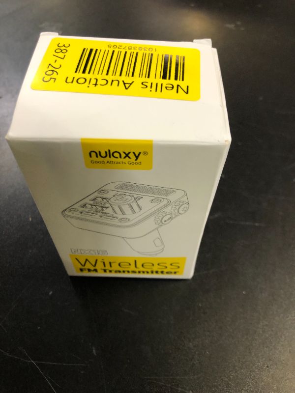 Photo 1 of Nulaxy 54W Bluetooth 5.3 Car Adapter with 4 Charging Ports [PD 36W & QC3.0 18W], Wireless Radio FM Transmitter with Deep Bass Player & 5 Colors LED Backlit, Hands-Free Calling, Black