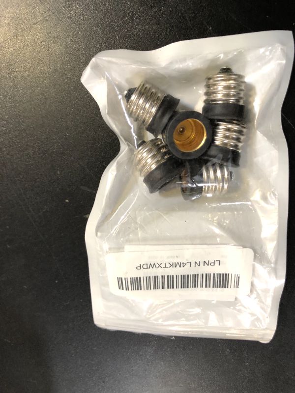 Photo 1 of FINELED 6-Pack Intermediate E17 Base to Candle Candelabra E12 Base Light Fixture Bulb Socket Adapter Reducer (6PACK)