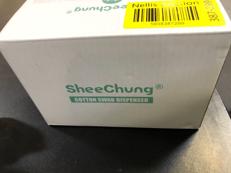 Photo 1 of SheeChung 2 Pack Qtip Dispenser Apothecary Jars Bathroom with Labels - Qtip Holder Storage Canister Clear Plastic Acrylic Jar for Cotton Ball, Pads, Swab,Q-tips, Rounds (Small)