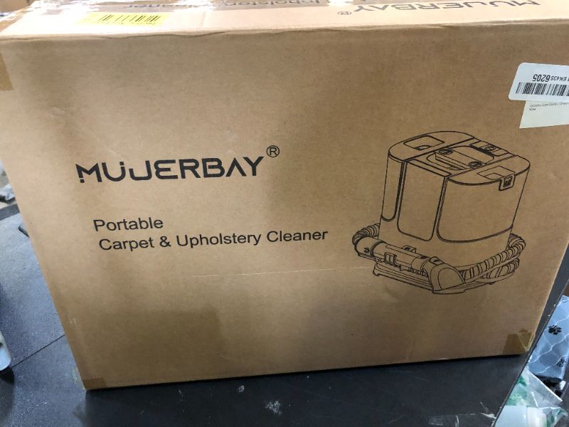 Photo 1 of Upholstery Carpet Cleaner, MUJERBAY 12Kpa Portable Spot and Stain Cleaner, Easy Move with Universal Wheels & Handle, 1.18-inch Deep Cleaning Machine for Couch, Stairs, Car and Pet Messes. Green