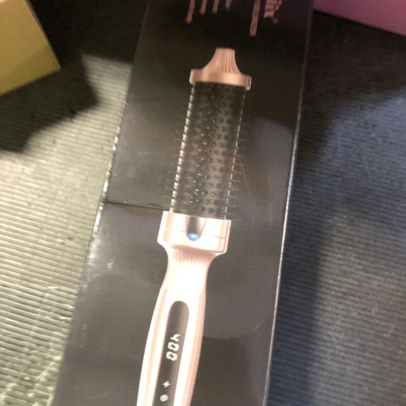 Photo 1 of Terviiix Thermal Brush 1.5 Inch Create Voluminous Style & Loose Hair, Ceramic Tourmaline Ionic Heated Curling Wand, Digital Display 9 Temperatures Curling Iron, Dual Voltage