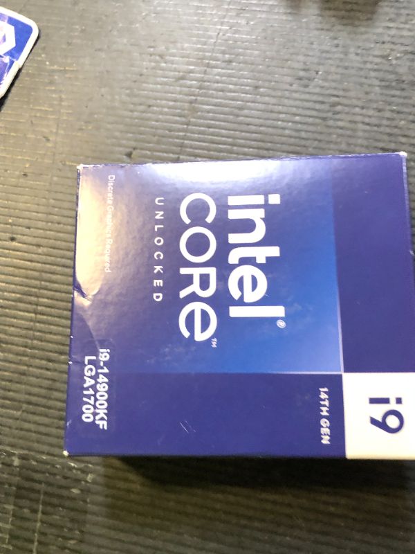 Photo 1 of Intel® Core™ i9-14900KF Desktop Processor 24 cores (8 P-cores + 16 E-cores) up to 6.0 GHz