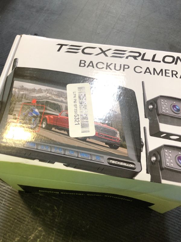 Photo 1 of TECXERLLON RV Backup Camera, 7'' 1080P Vehicle Backup Cameras with AI Detection, Waterproof Wireless Backup Camera with DVR Recording & Night Vision for Car, Van, SUV, Truck, Trailer