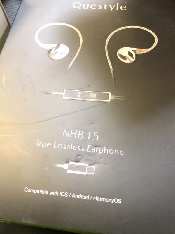 Photo 1 of Questyle NHB15 USB C Earphones in-Ear Earbuds with DAC True Lossless Wired Headphones with Type C Connector 192kHz Hi-Res Music IEM HiFi Stereo Audiophile Ear Buds with 3.5mm Jack