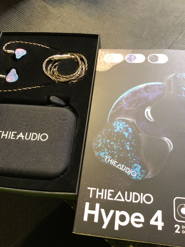 Photo 1 of Linsoul THIEAUDIO Hype 4 2DD+4BA in Ear Monitor, HiFi IEM Earphones with Tonal Balance, Latest Sonion Driver, Detachable Silver-Plated OCC Cable for Audiophile Musician Professionals (Blue)