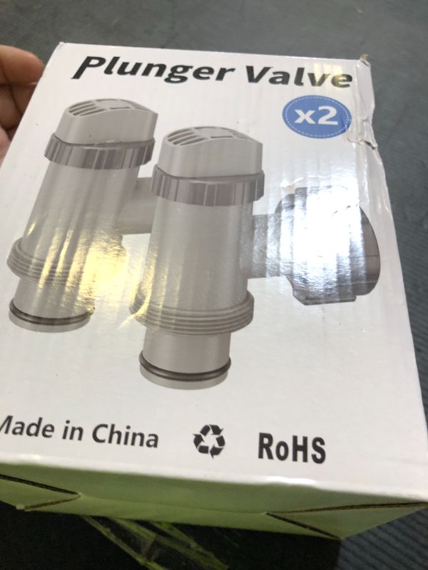 Photo 1 of SHAPON Plunger Valve Compatible with Intex Pool Parts and Accessories, On/Off Plunger Valve Replacement for Above Ground Swimming Pool and Pool Filter Pump (2 Pack)