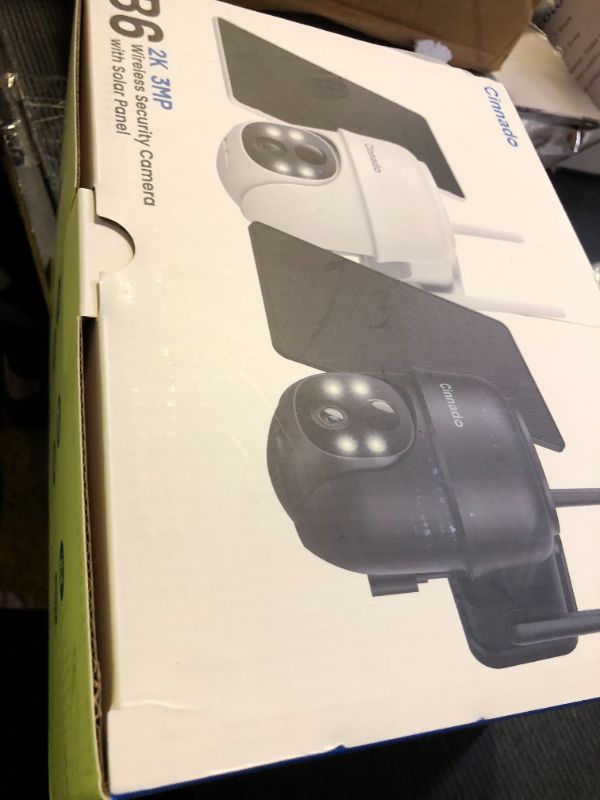 Photo 1 of 2K Cameras for Home Security-2.4G WiFi Outdoor Camera Wireless Solar/Battery Powered with solar panel, 360° Viewing, AI Human Detection, Color Night Vision, with SD Storage, Works with Alexa(2 Pack)