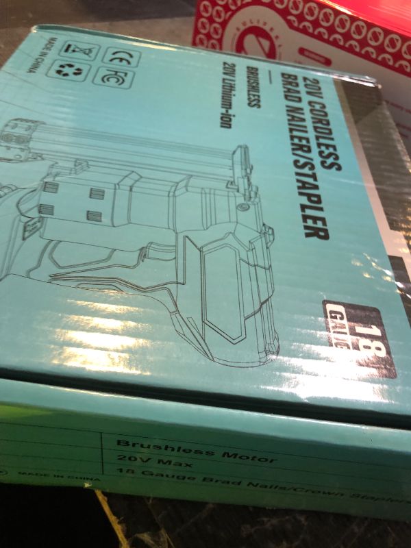 Photo 1 of Cordless Power Brad Nailers for Makita 18V Battery,18GA 2/5" to 1-1/4 Inch,2 in 1 Brad Nailer Battery Powered,Brushless Motor Electric Nail Gun, 2 Mode 18v tools Lightweight for Home Improvement