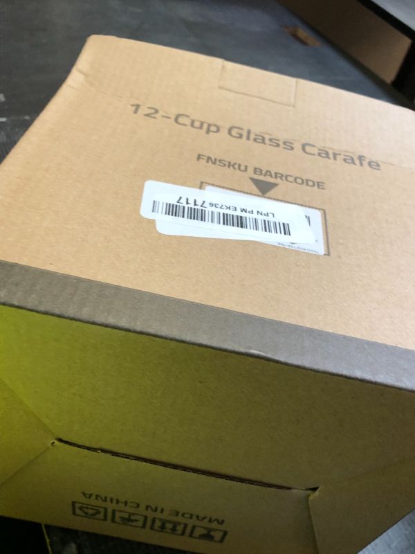 Photo 1 of 12-Cup Replacement Glass Coffee Carafe for Cuisinart Coffee Maker Models DCC-1200, DCC-1100BK, DCC-2650, CHW-12, CHW-12P1, DGB-550BK, DGB-550BK1, DGB-625BC, DGB-700BC, and SS-12 | Part# DCC-1200PRC