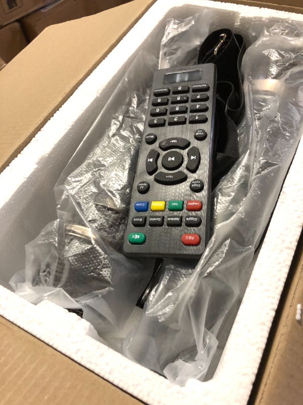 Photo 1 of Karaoke Machine with 2 Microphones: HWWR Portable Karaoke Machine for Adults Kids, Party Bluetooth Speaker with Bass/Treble Adjustment, PA System with Remote Control/LED Lights, Support REC/USB/AUX