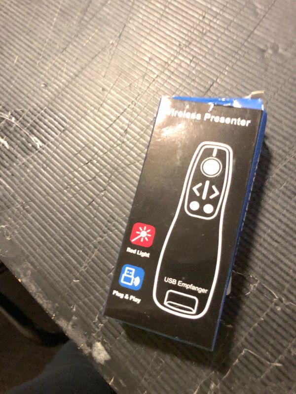 Photo 1 of Presentation Clicker Wireless Presenter Remote for PowerPoint, Powerpoint Clicker with Volume Control PowerPoint Slide Advancer for Mac, Computer, Laptop-E600