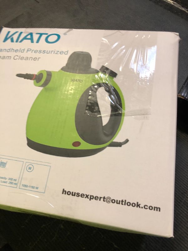 Photo 1 of Kiato Handheld Steam Cleaner, 10 in 1 Hand Held Steamer for Cleaning, Portable Pressurized Steamer for Home Use, Bathroom, Mini Steam Cleaners for Upholstery Furniture Sofa Couch Floor Tile Grout Car
