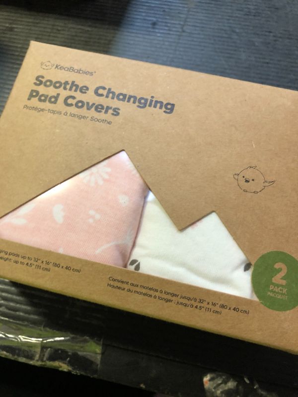 Photo 1 of 2-Pack Organic Changing Pad Covers for Girl,Boy, Neutral - 100% Cotton Changing Table Pad Cover,Soft Baby Nursery Diaper Changing Pad Sheets,Contour Changing Pads Liners,Change Pad Cover (Butterflies)