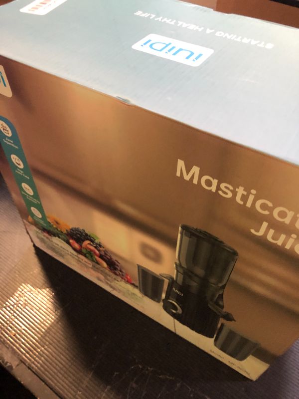 Photo 1 of Cold Press Juicer, Slow Masticating Juicer Machines for Whole Vegetable and Fruit, 4.3" Feed Chute, BPA Free, Easy Clean Juice Extractor Machine to Unlock Fresh & Nutritious Juices (Black)