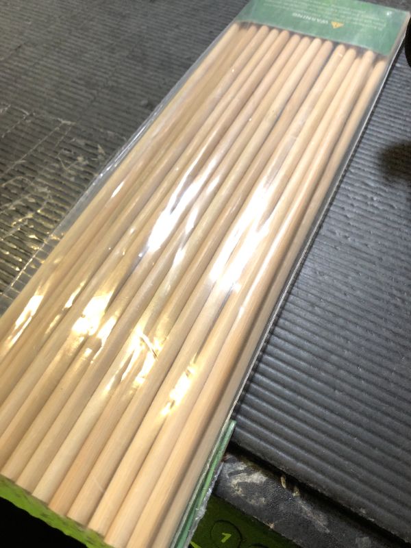 Photo 1 of HOPELF 25PCS Wooden Dowel Rods - 1/4 x 12 Inch Bamboo Sticks - for Crafts, Cake Dowels and DIY Projects