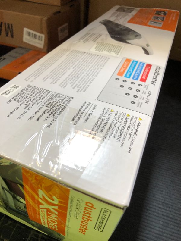 Photo 1 of BLACK+DECKER dustbuster QuickClean Cordless Handheld Vacuum, Car Vacuum Portable (HNVC215B10)