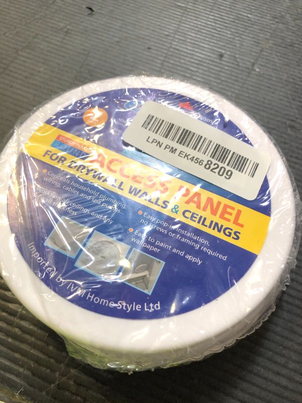 Photo 1 of EASY-EXS Access Panel Round 5" Spring-Clip (Max Service Opening 4") Plastic White (Pack of 2) (Round 5")