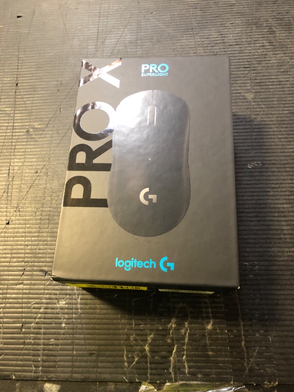 Photo 1 of Logitech G PRO X SUPERLIGHT Wireless Gaming Mouse, Ultra-Lightweight, HERO 25K Sensor, 25,600 DPI, 5 Programmable Buttons, Long Battery Life, Compatible with PC / Mac - Black