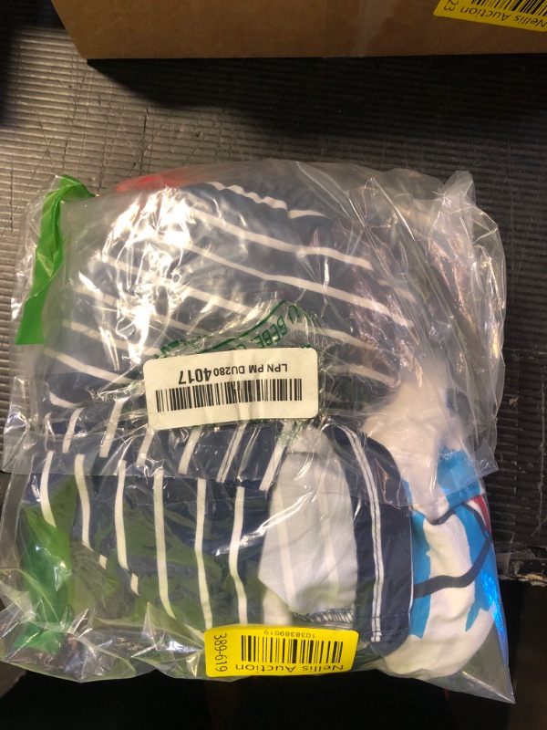 Photo 1 of Simple Joys by Carter's Boys' Swimsuit Trunk and Rashguard Set, Navy Red Anchor/White Stripe, 3T