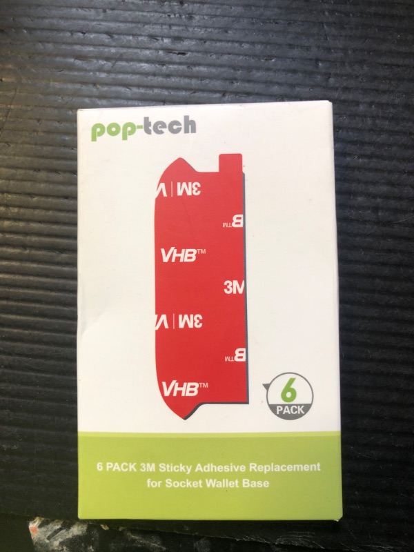 Photo 1 of pop-tech 3M Sticky Pads Replacement for Socket Wallet Base,6pcs 3M VHB Double Sided Mounting Tape for PopWallet Grip, Adhesive Sticker for Socket Card Holder iPhone, Phone Wallet & Wallet Socket