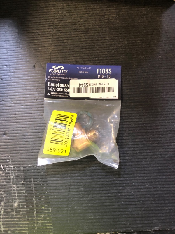 Photo 1 of F108S: FUMOTO® VALVE WITH SHORT NIPPLE 16MM-1.5 WITH LC-10